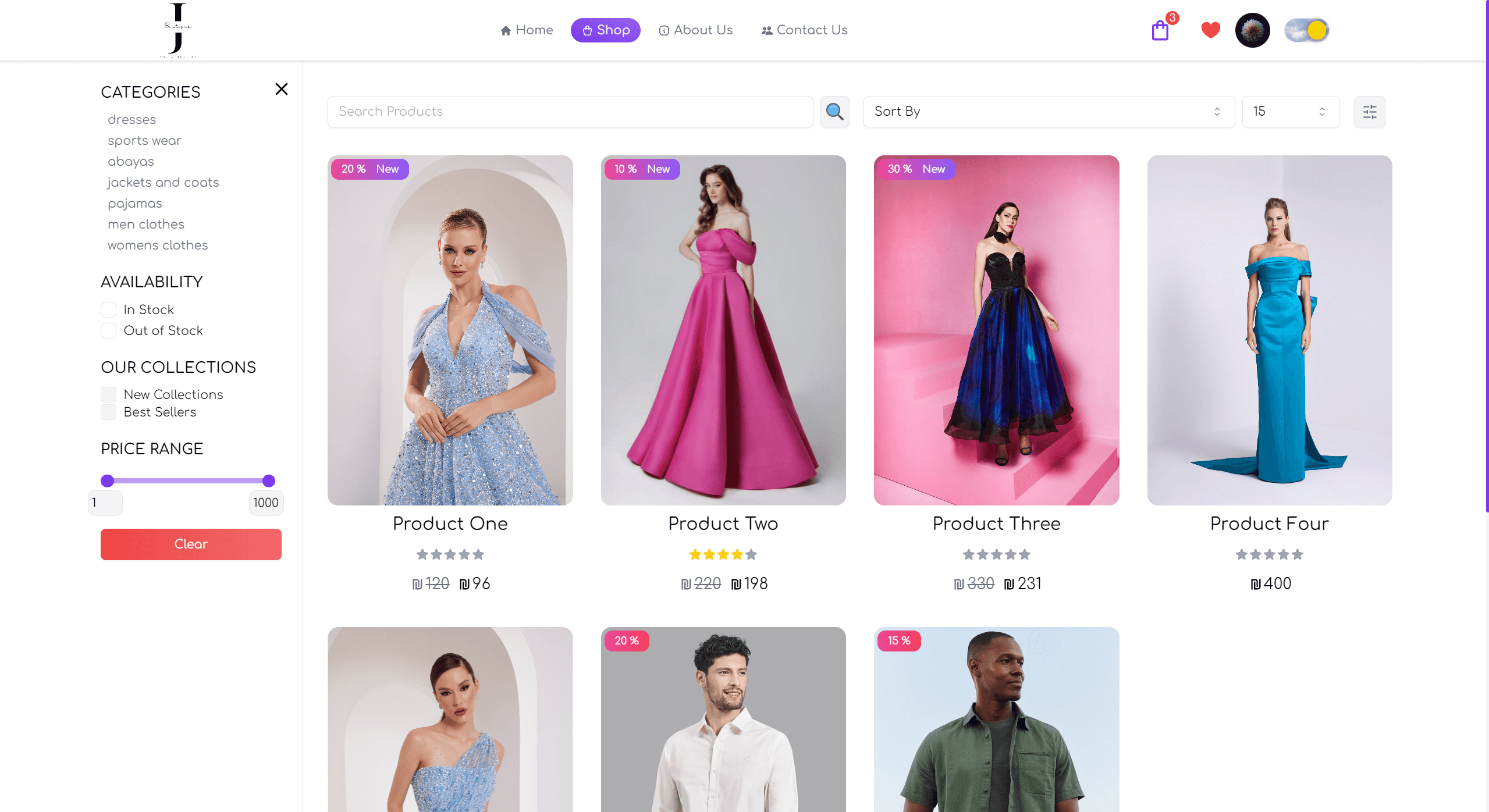 Mern Stack E-Commerce Project Image